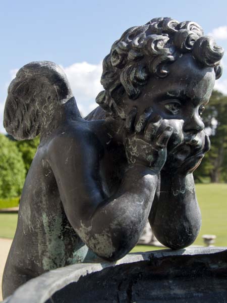 Putto,Urn,Kingston Lacy,Garden,Statley Home,Tourist,Visitor,Attraction