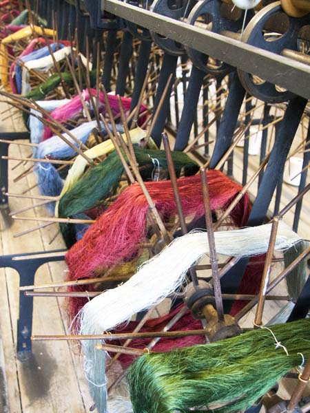 Hanks,Whitchurch Silk Mill,Spinning